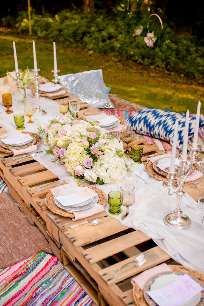 Bohemian Summer Dinner Party Decor