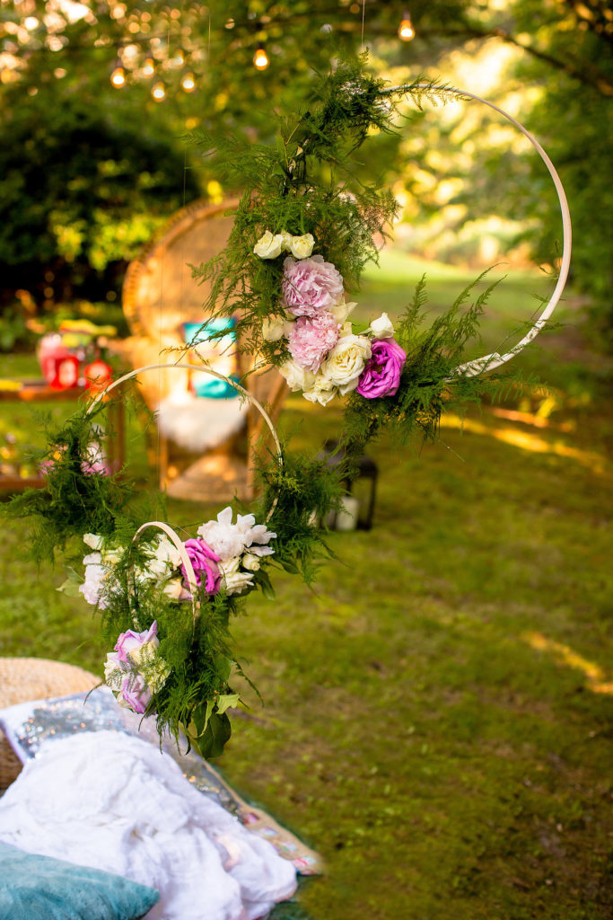 Bohemian Floral Hoops