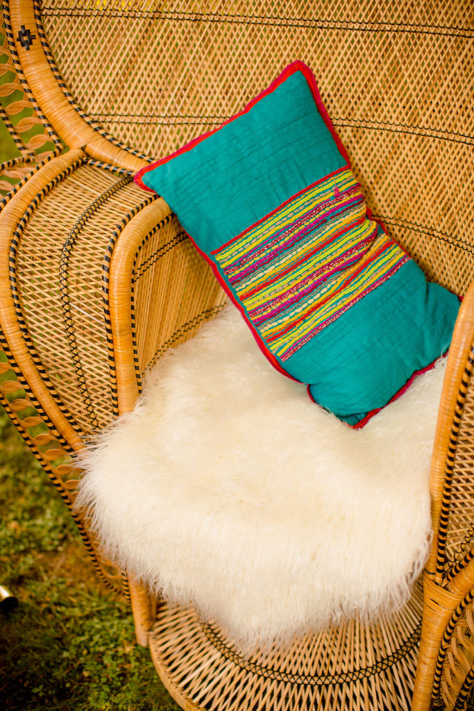 Vintage Peacock Chair 