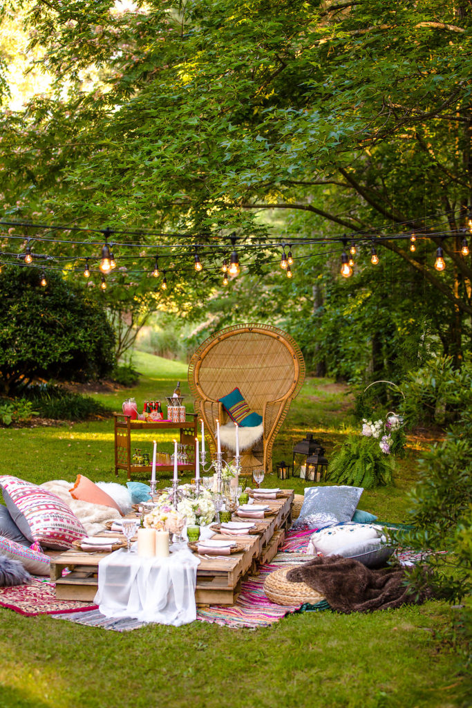 Bohemian Style Summer Dinner Party