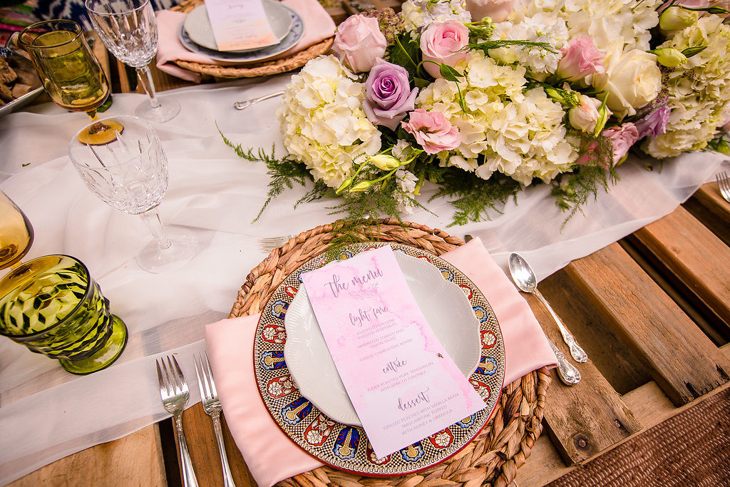 Bohemian Dinner Party Place Setting