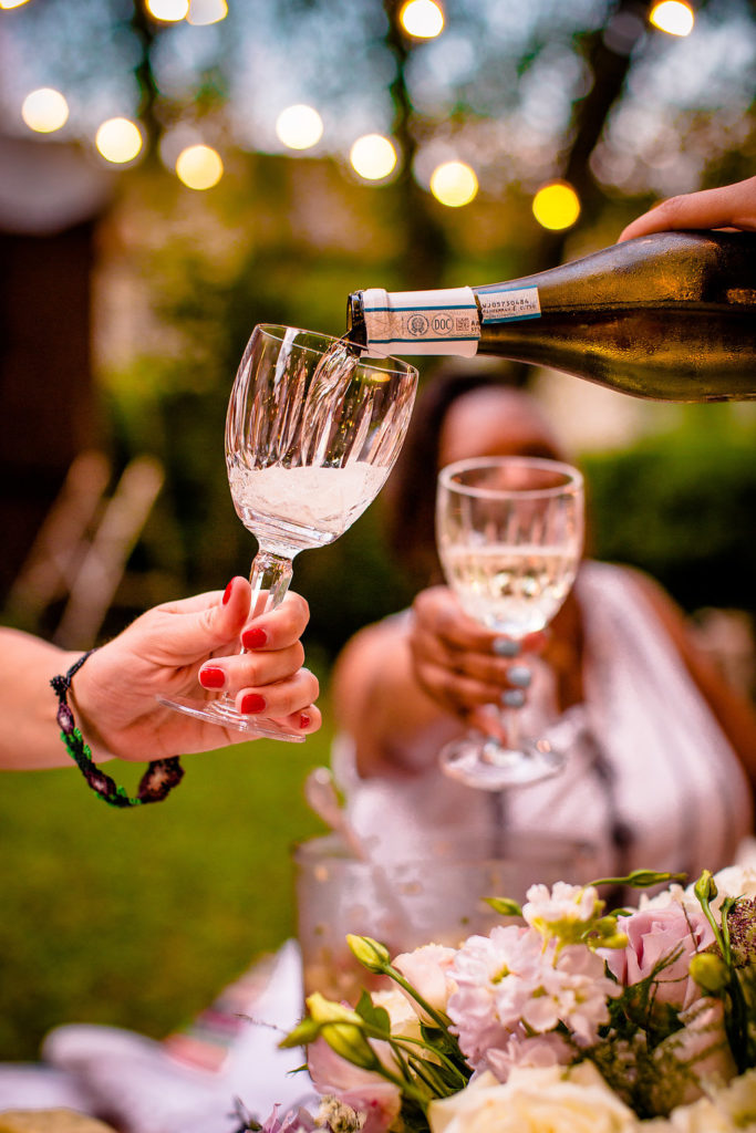 Dinner Party with Waterford Crystal Glasses