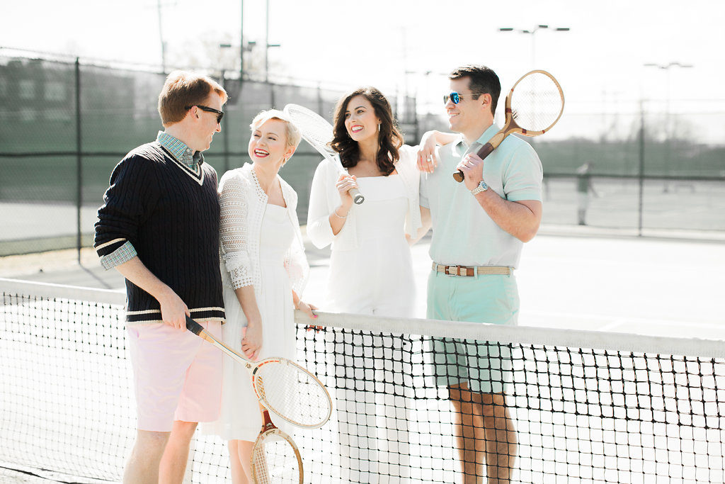 Tennis Engagement Party Shoot