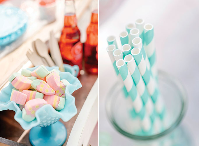 Mod Inspired Ice Cream Bridal Shower