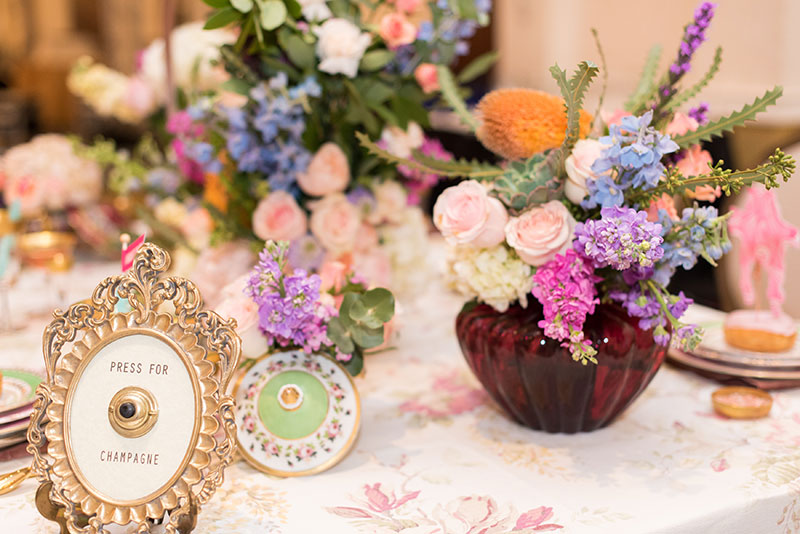 Centre de table pour amoureux - Fleuriste Marie-Antoinette