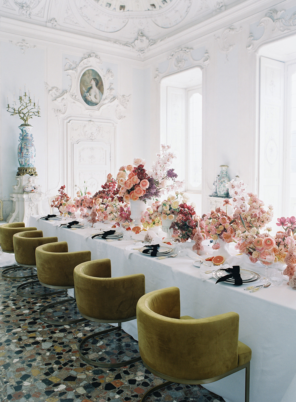 Table Design at Villa Sola Cabiati on Lake Como