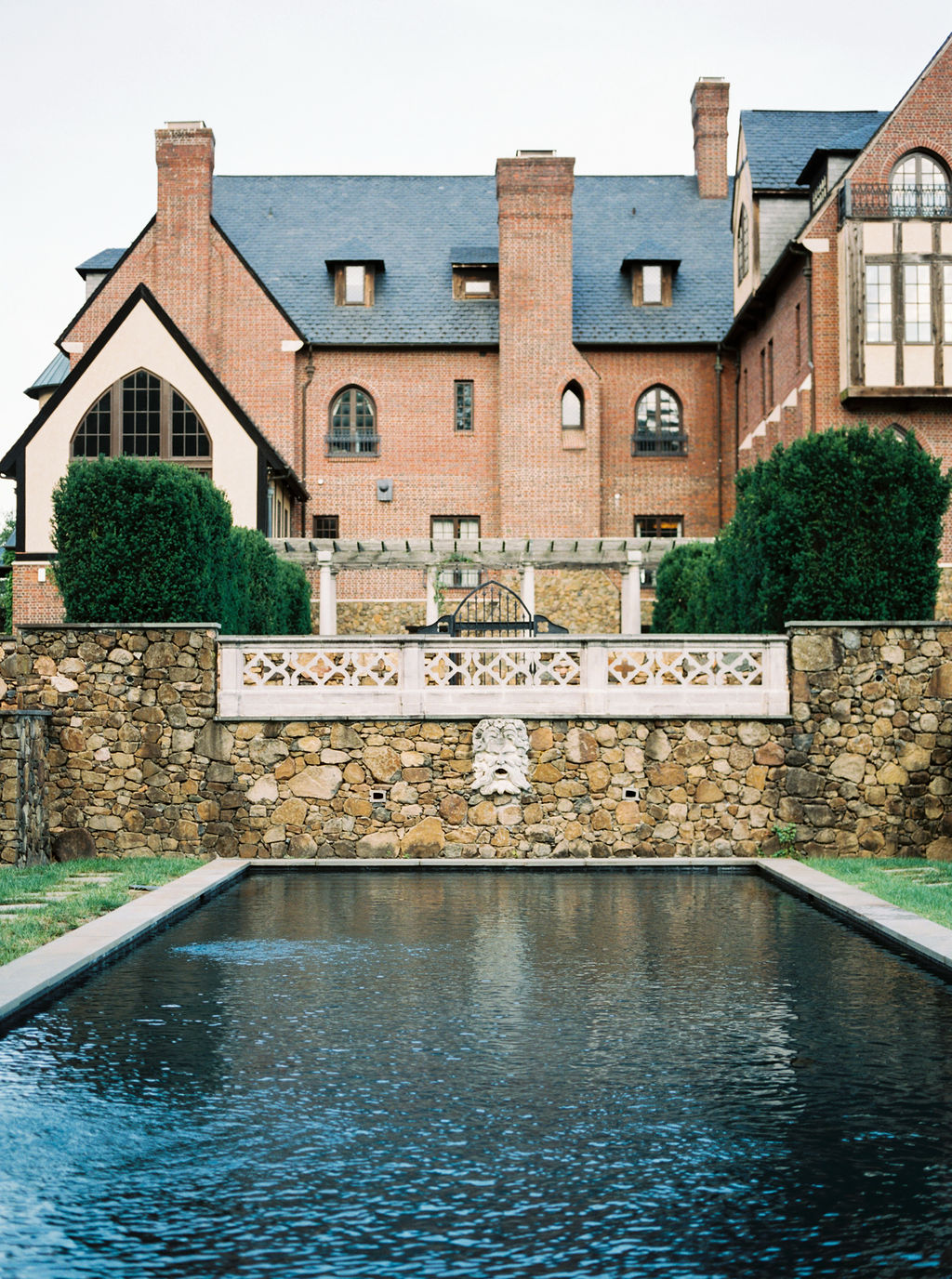 Back pool photo of Dover Hall Estate luxury wedding venue in Richmond Virginia