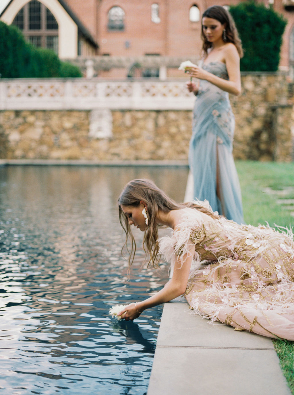 Dover Hall Estate Wedding Venue pool in Richmond VA